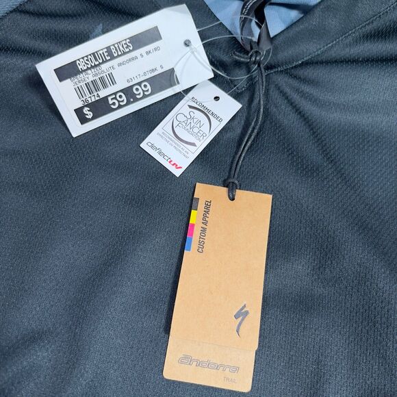 Specialized Women's MTB SS Cycling Jersey Small Black Red Absolute Bikes Andorra - Picture 9 of 14